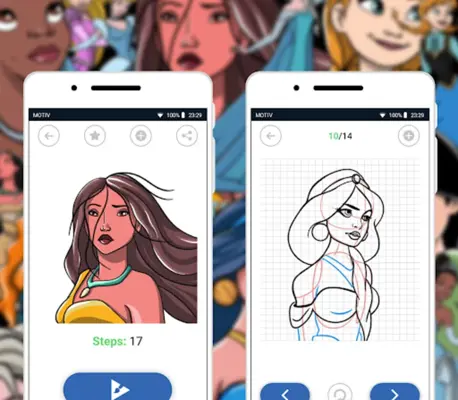 Draw Princesses android App screenshot 0